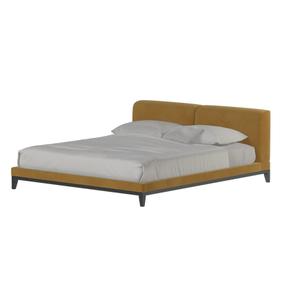 Infinity Upholstered Double Bed with Elegant Headboard