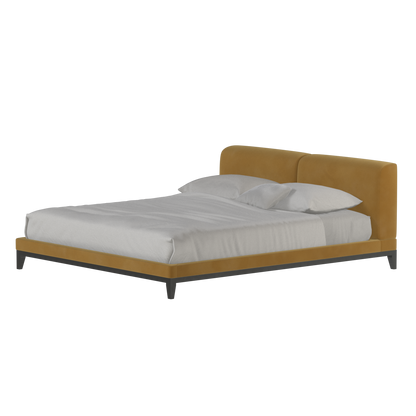 Infinity Upholstered Double Bed with Elegant Headboard
