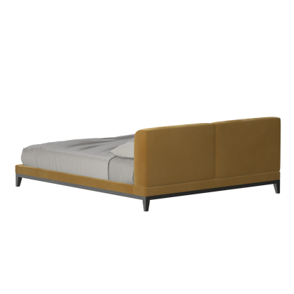 Infinity Upholstered Double Bed with Elegant Headboard