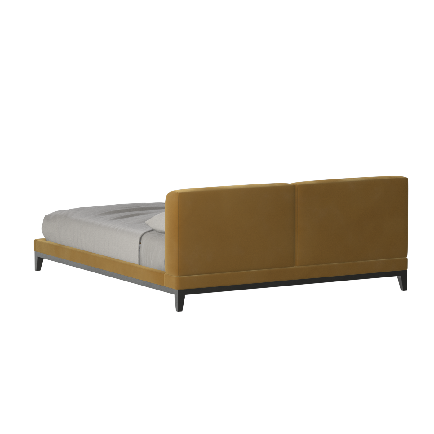 Infinity Upholstered Double Bed with Elegant Headboard