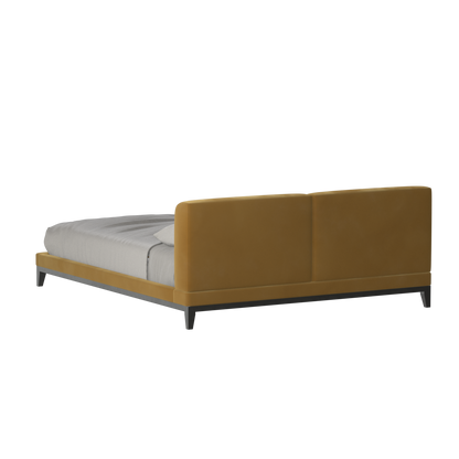 Infinity Upholstered Double Bed with Elegant Headboard