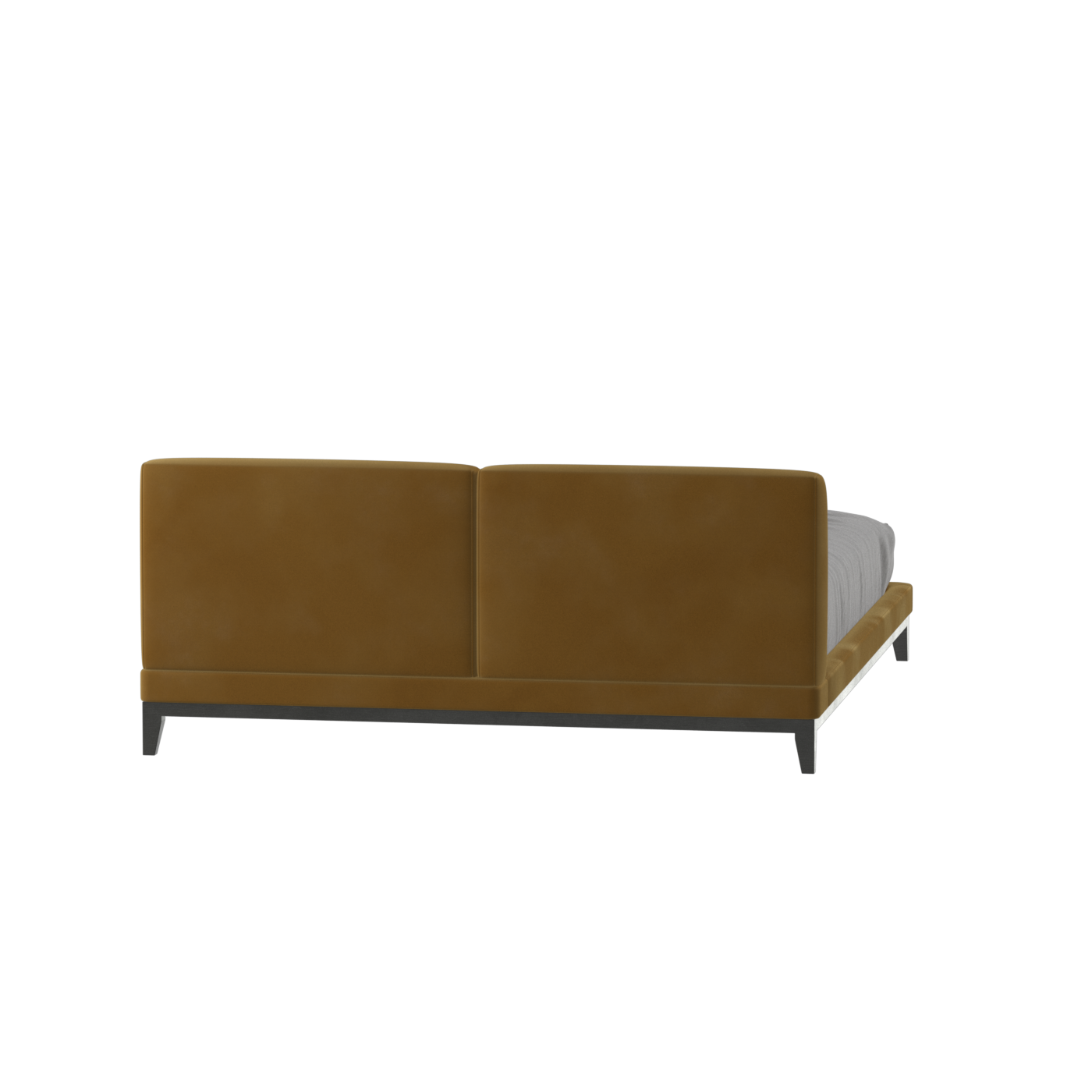 Infinity Upholstered Double Bed with Elegant Headboard