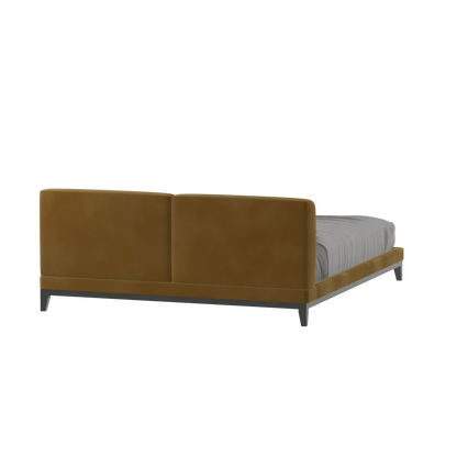 Infinity Upholstered Double Bed with Elegant Headboard