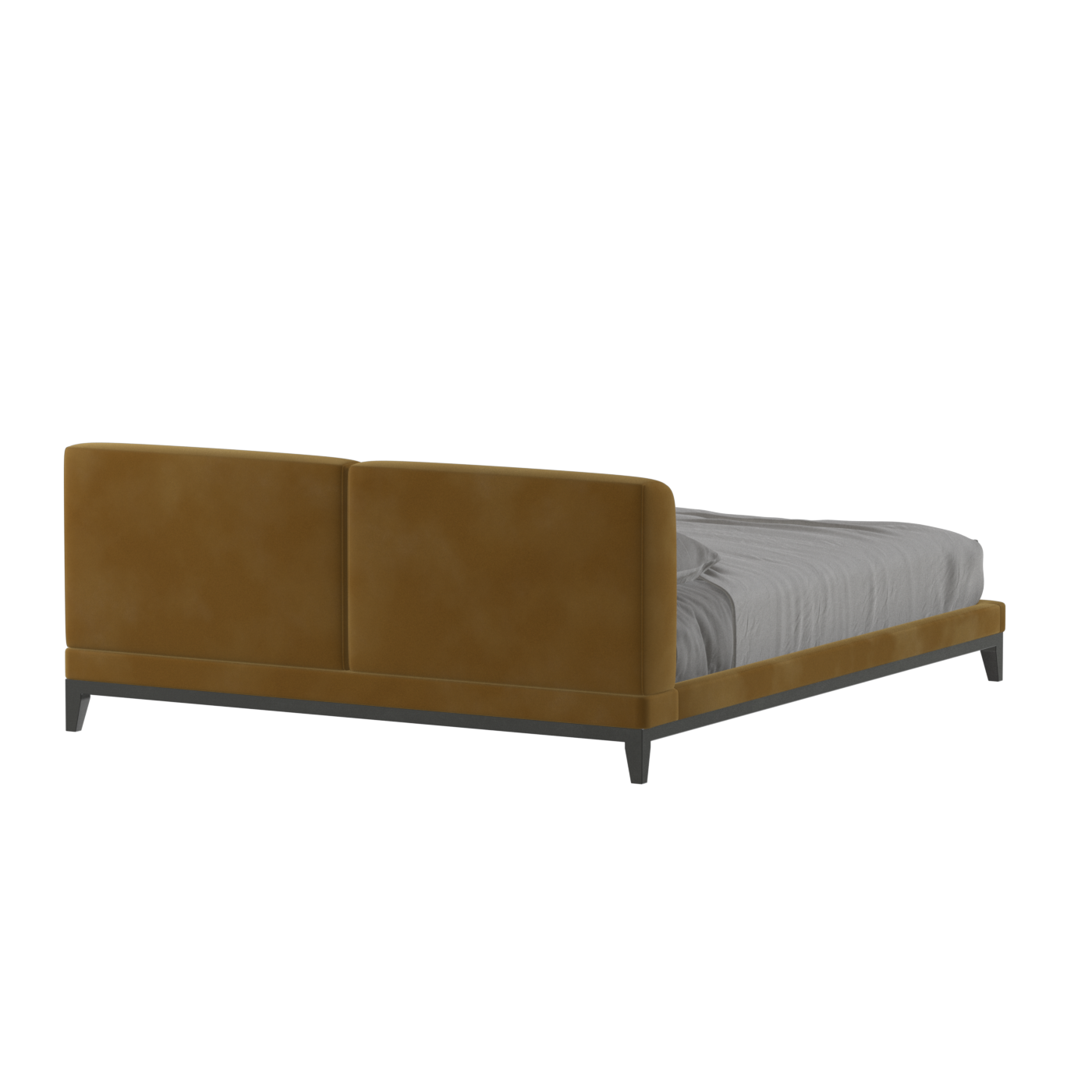 Infinity Upholstered Double Bed with Elegant Headboard