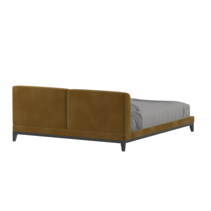 Infinity Upholstered Double Bed with Elegant Headboard