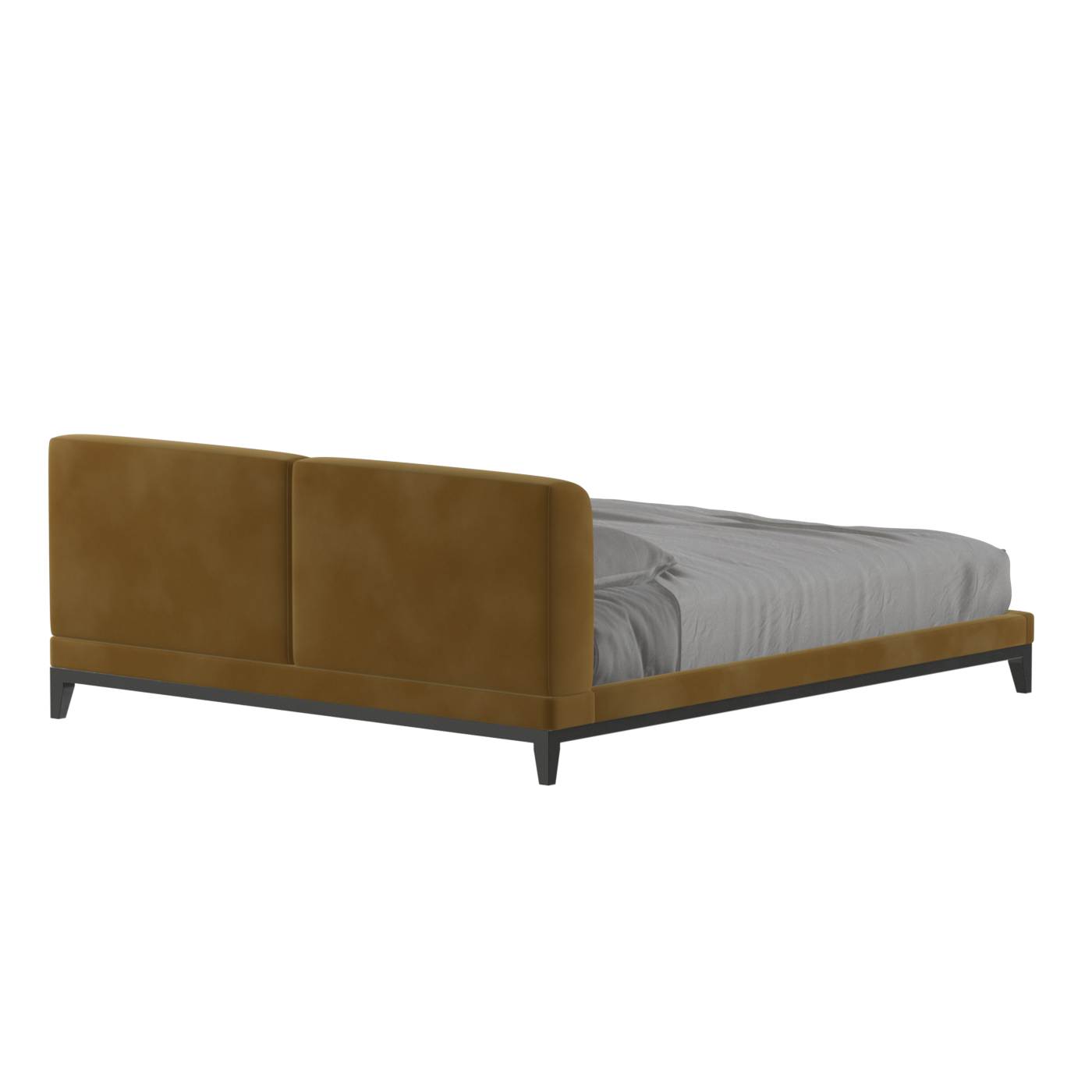 Infinity Upholstered Double Bed with Elegant Headboard