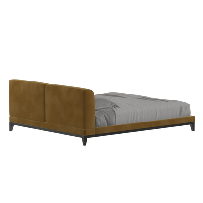 Infinity Upholstered Double Bed with Elegant Headboard