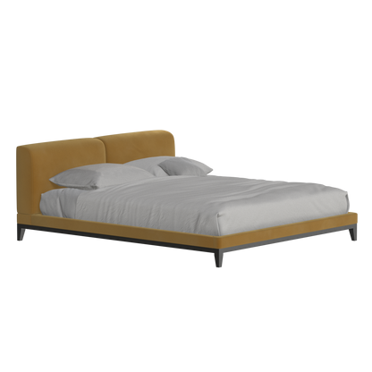 Infinity Upholstered Double Bed with Elegant Headboard