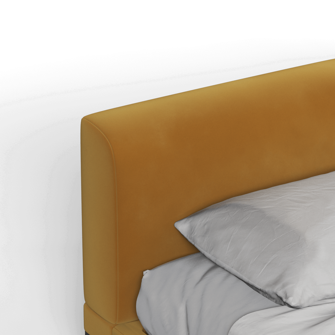 Infinity Upholstered Double Bed with Elegant Headboard
