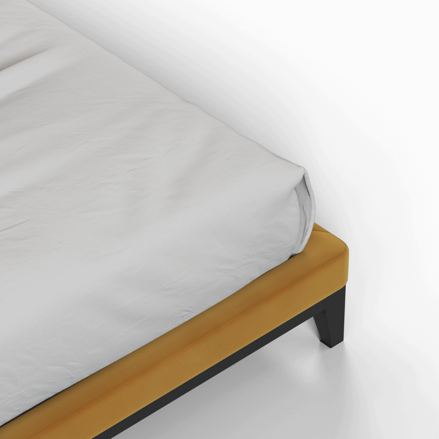Infinity Upholstered Double Bed with Elegant Headboard