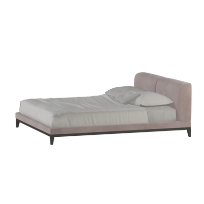 Lit double rembourré Infinity avec tête de lit élégante