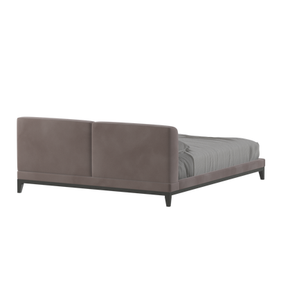 Lit double rembourré Infinity avec tête de lit élégante