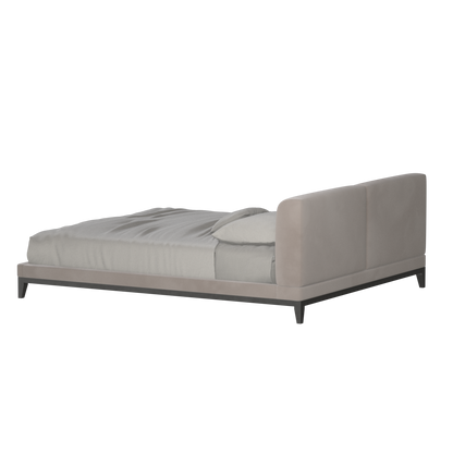 Lit double rembourré Infinity avec tête de lit élégante