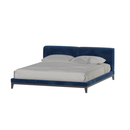 Infinity Upholstered Double Bed with Elegant Headboard