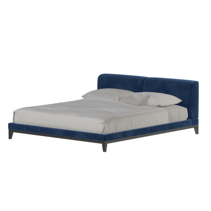 Infinity Upholstered Double Bed with Elegant Headboard