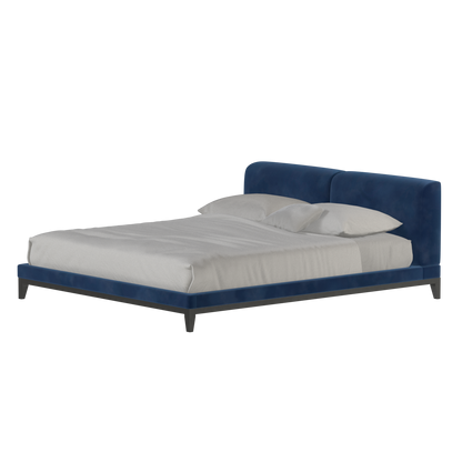 Infinity Upholstered Double Bed with Elegant Headboard