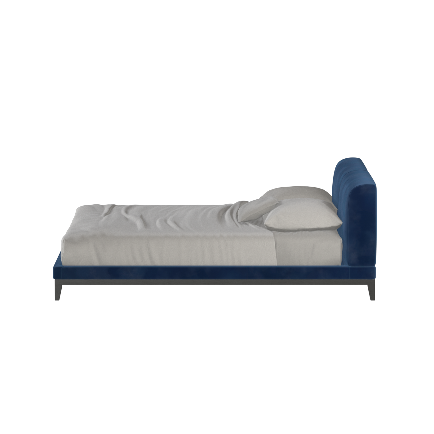 Infinity Upholstered Double Bed with Elegant Headboard
