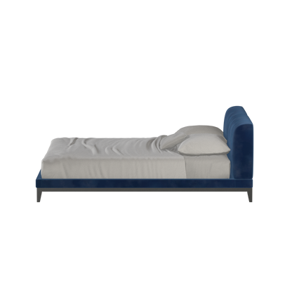 Infinity Upholstered Double Bed with Elegant Headboard