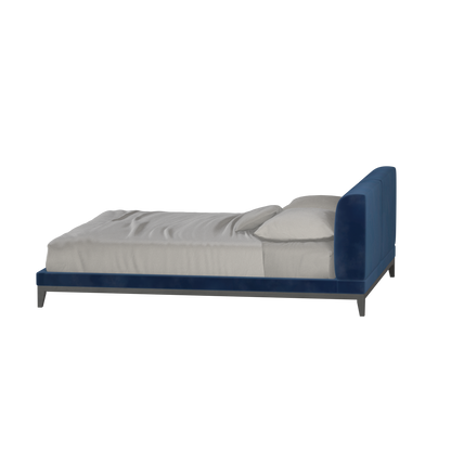Infinity Upholstered Double Bed with Elegant Headboard