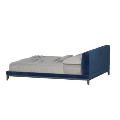 Infinity Upholstered Double Bed with Elegant Headboard