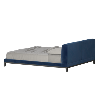 Infinity Upholstered Double Bed with Elegant Headboard