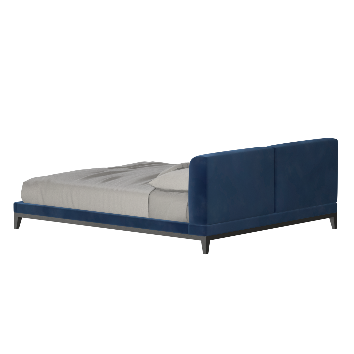 Infinity Upholstered Double Bed with Elegant Headboard