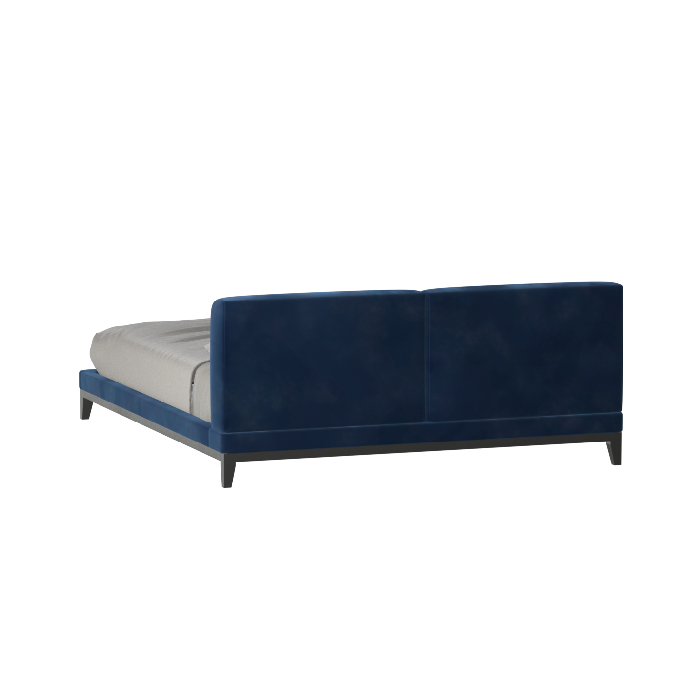 Infinity Upholstered Double Bed with Elegant Headboard