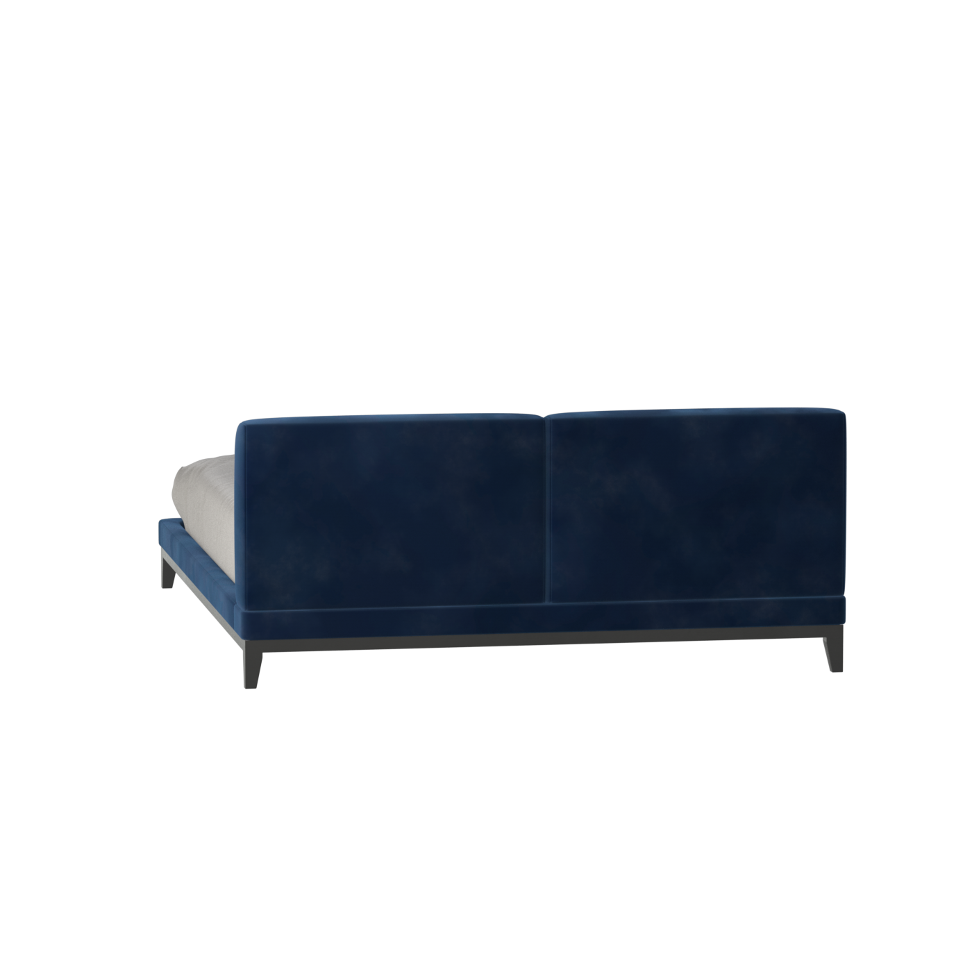 Infinity Upholstered Double Bed with Elegant Headboard