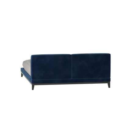 Infinity Upholstered Double Bed with Elegant Headboard