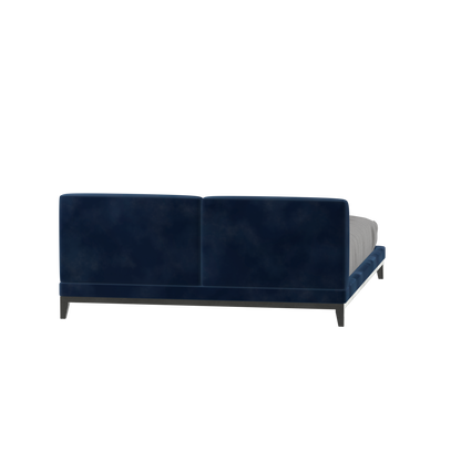 Infinity Upholstered Double Bed with Elegant Headboard