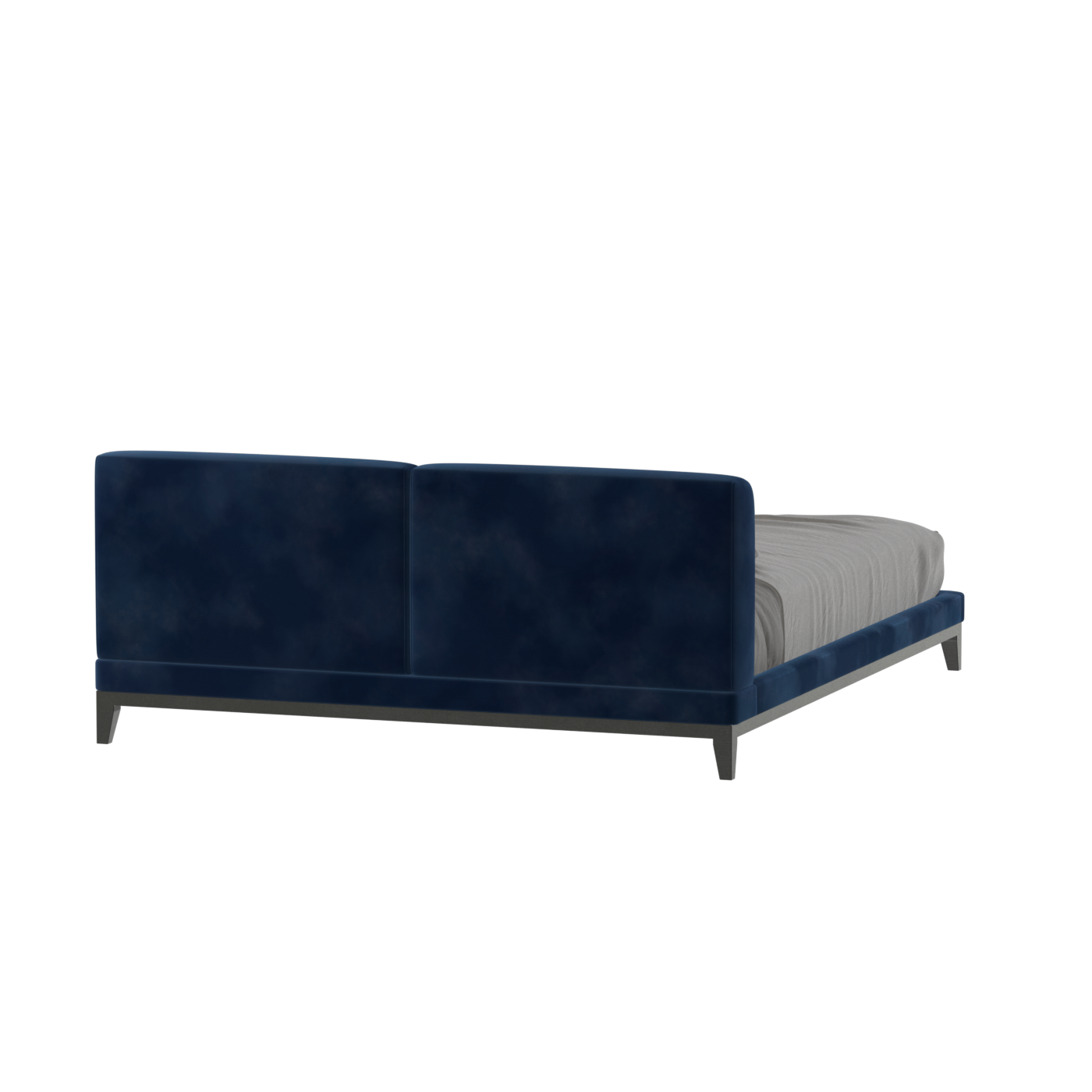 Infinity Upholstered Double Bed with Elegant Headboard