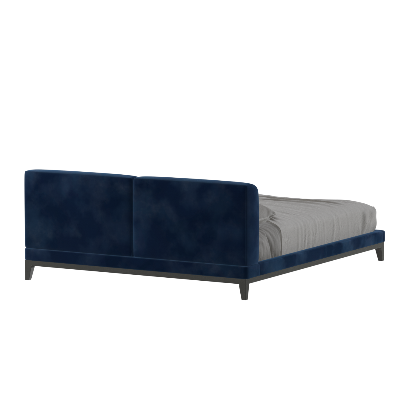 Infinity Upholstered Double Bed with Elegant Headboard