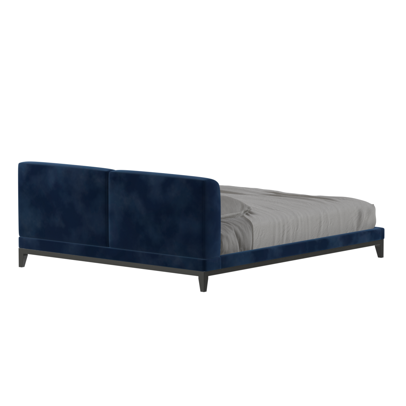 Infinity Upholstered Double Bed with Elegant Headboard