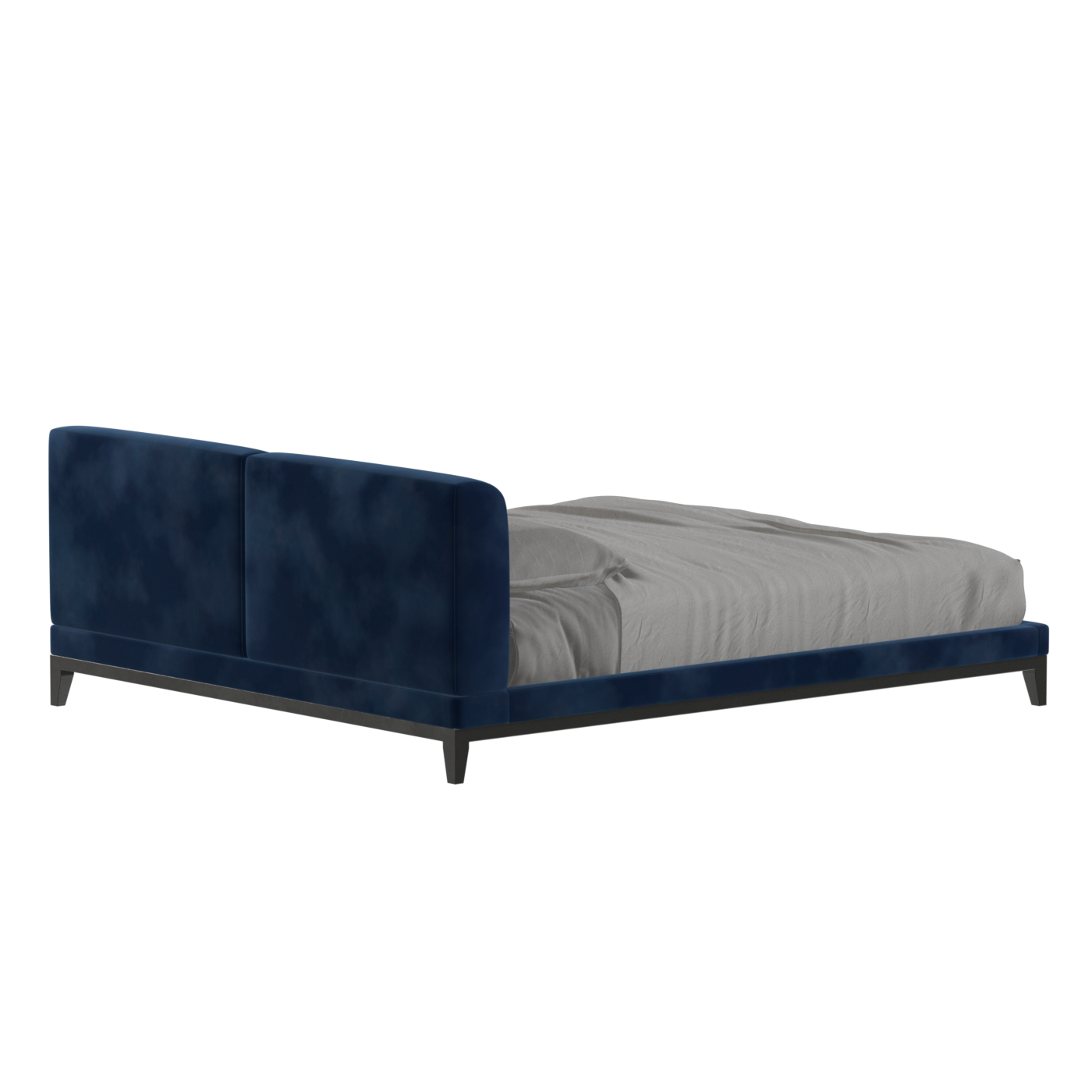 Infinity Upholstered Double Bed with Elegant Headboard