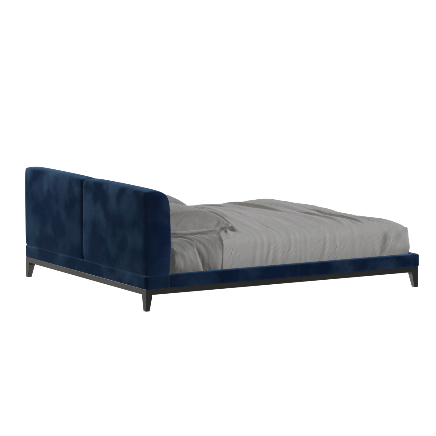 Infinity Upholstered Double Bed with Elegant Headboard