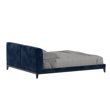 Infinity Upholstered Double Bed with Elegant Headboard