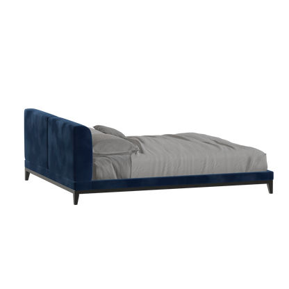 Infinity Upholstered Double Bed with Elegant Headboard