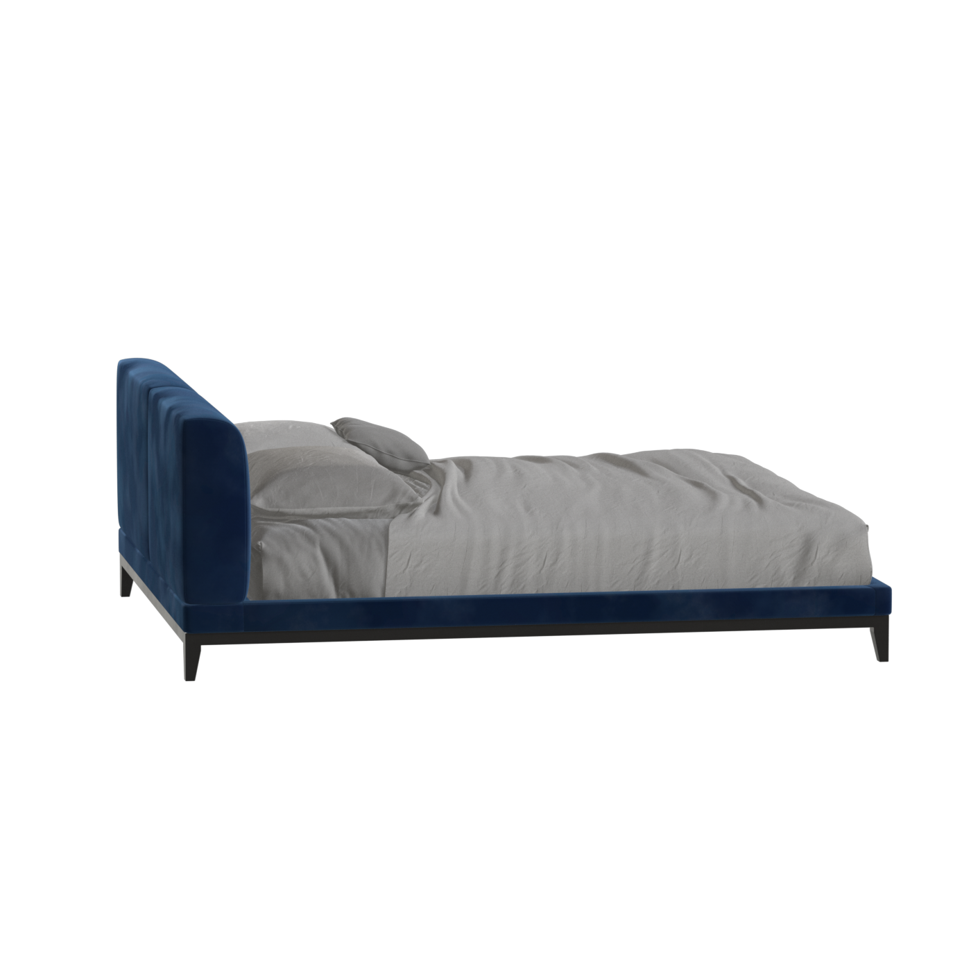 Infinity Upholstered Double Bed with Elegant Headboard