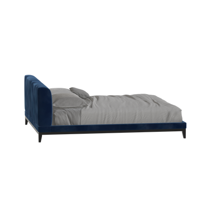 Infinity Upholstered Double Bed with Elegant Headboard