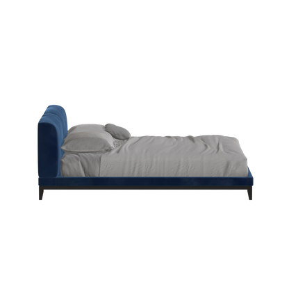 Infinity Upholstered Double Bed with Elegant Headboard