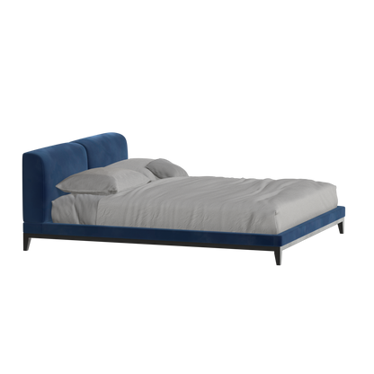 Infinity Upholstered Double Bed with Elegant Headboard