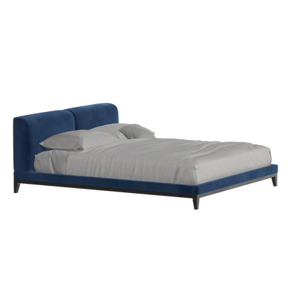 Infinity Upholstered Double Bed with Elegant Headboard