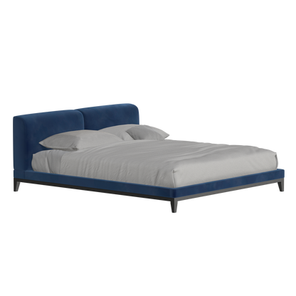 Infinity Upholstered Double Bed with Elegant Headboard