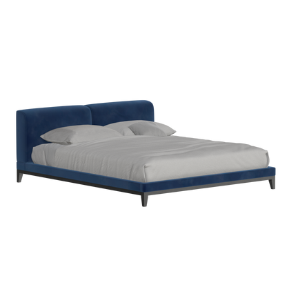 Infinity Upholstered Double Bed with Elegant Headboard