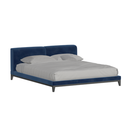 Infinity Upholstered Double Bed with Elegant Headboard