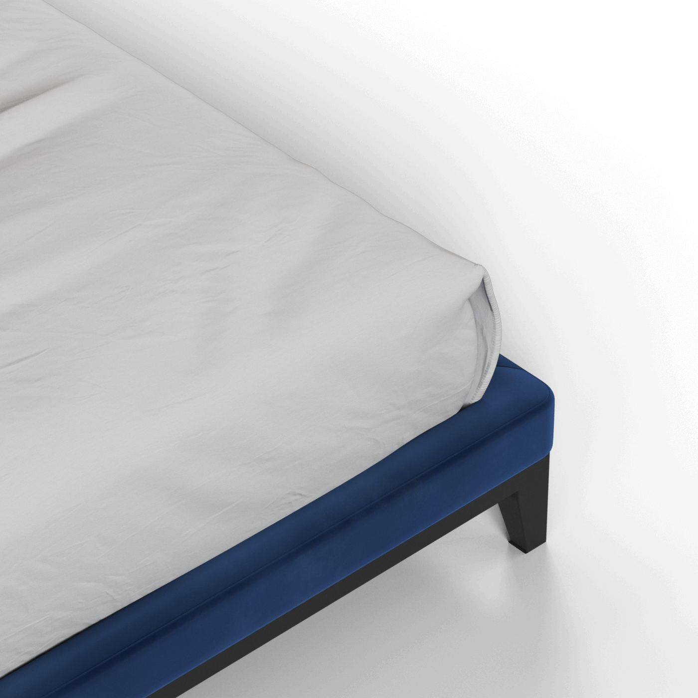 Infinity Upholstered Double Bed with Elegant Headboard