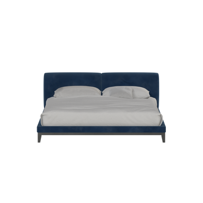 Infinity Upholstered Double Bed with Elegant Headboard