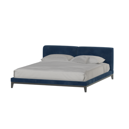 Infinity Upholstered Double Bed with Elegant Headboard