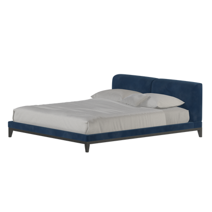 Infinity Upholstered Double Bed with Elegant Headboard