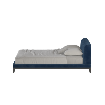Infinity Upholstered Double Bed with Elegant Headboard